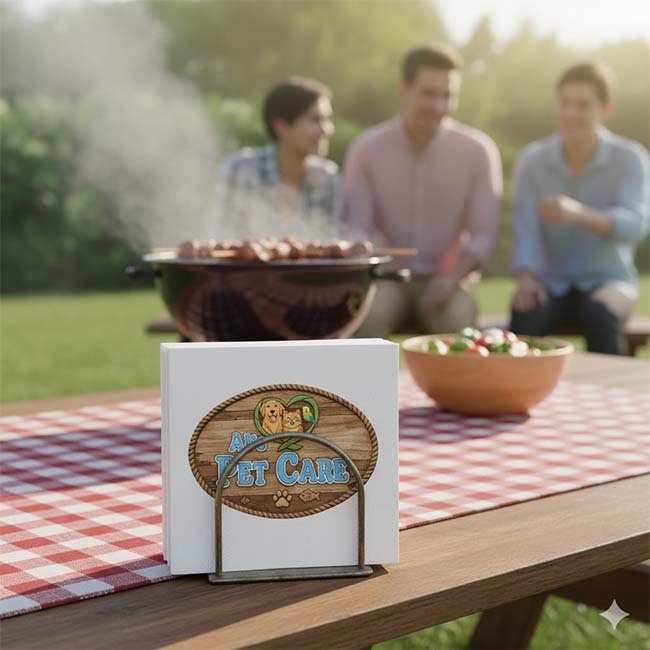 Branded paper napkins Branded paper napkins