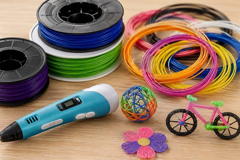 Colorful 3D printing tools and creations Colorful 3D printing tools and creations