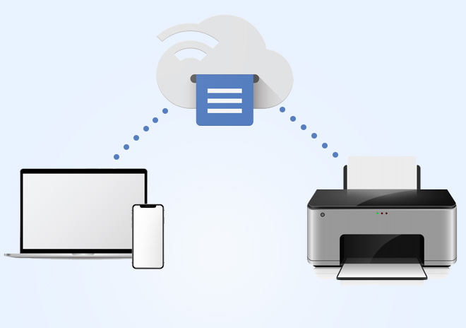 Connecting printer with Google cloud print