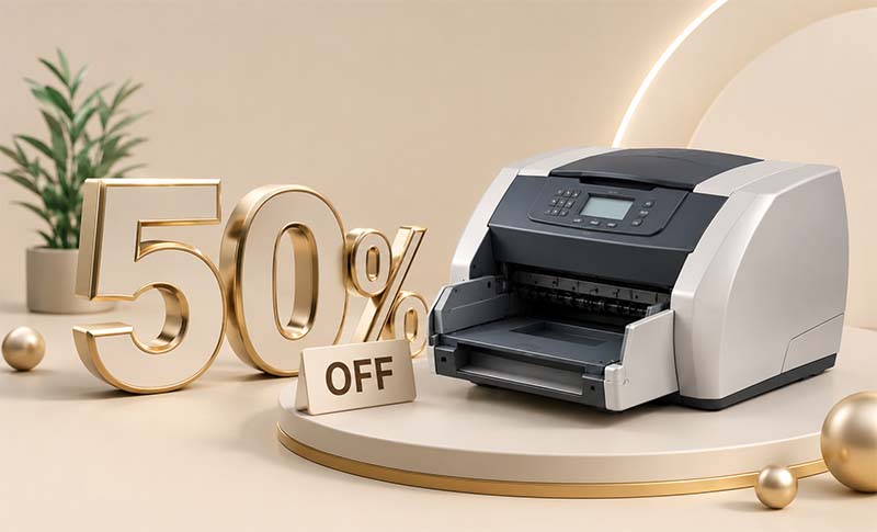 50% off luxury printer promo 50% off luxury printer promo