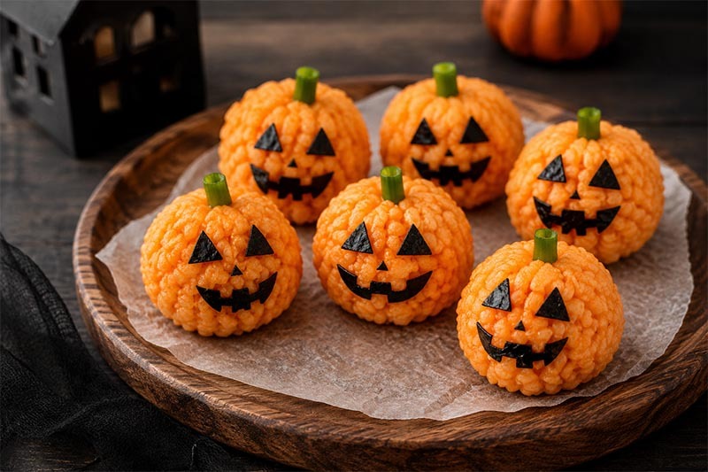 Halloween pumpkin snack platter
