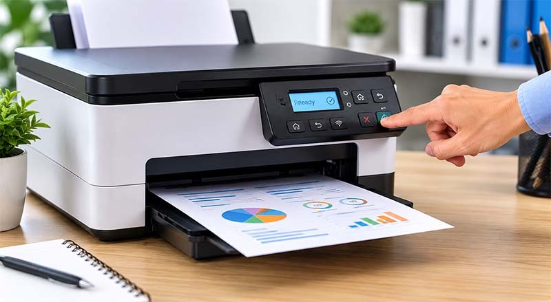 Interacting with the office printer