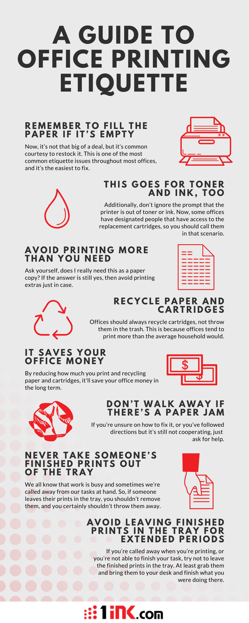 Office Printing Etiquette