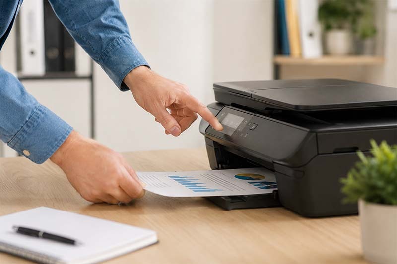 Operating a modern office printer
