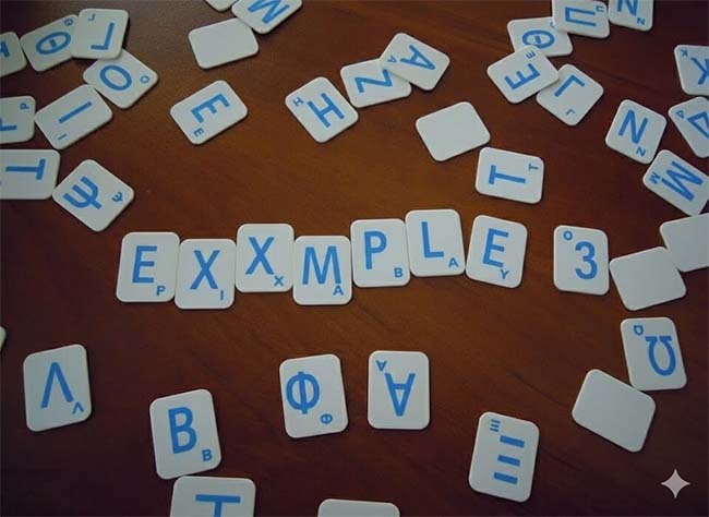 Party scrabble tiles