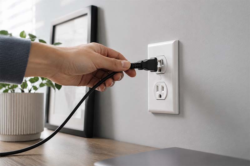 Unplug printer
