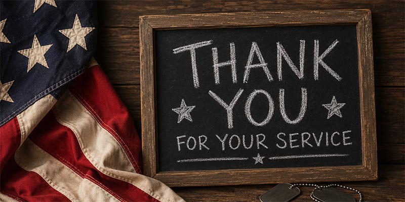 Veterans tribute with chalk art