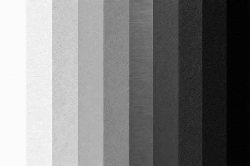 White to black gradient