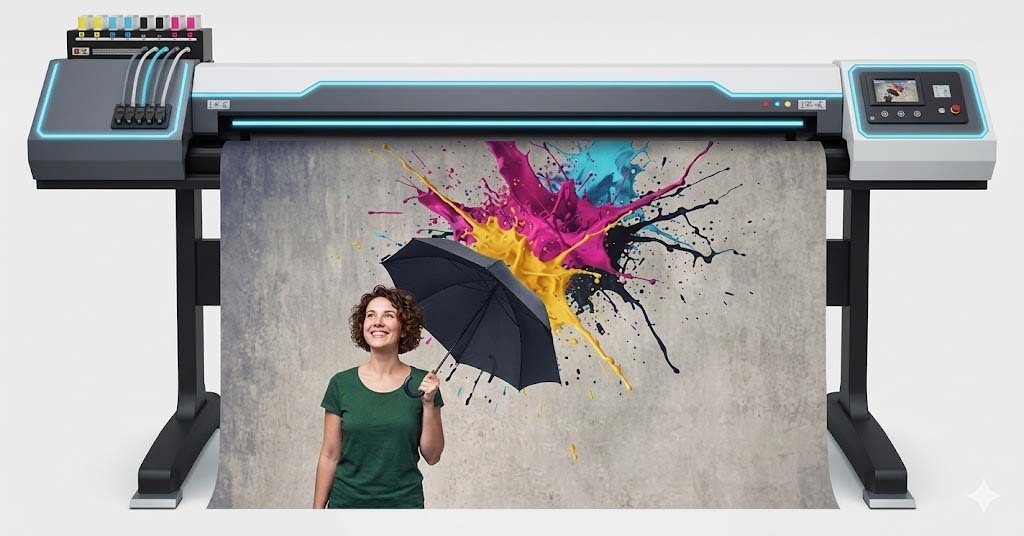 Woman splashed by ink Woman splashed by ink