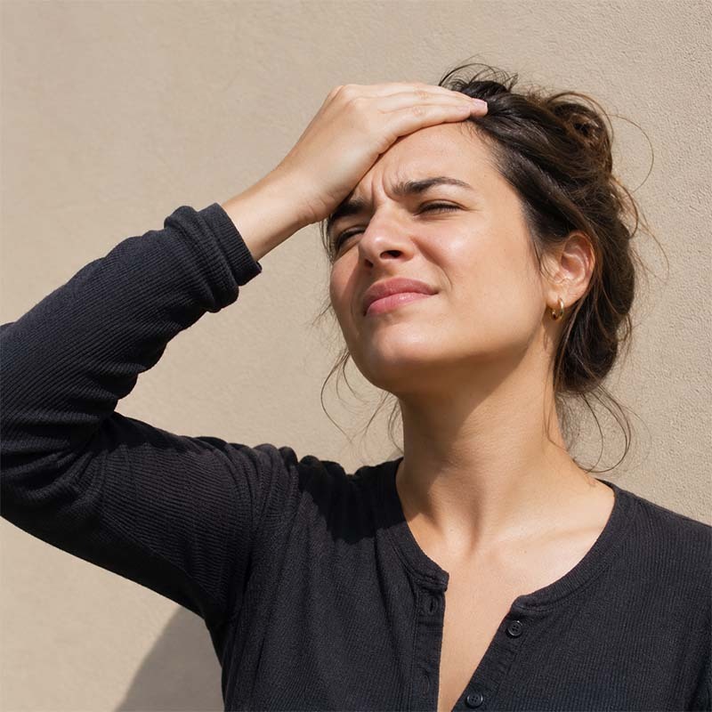 Woman stressed